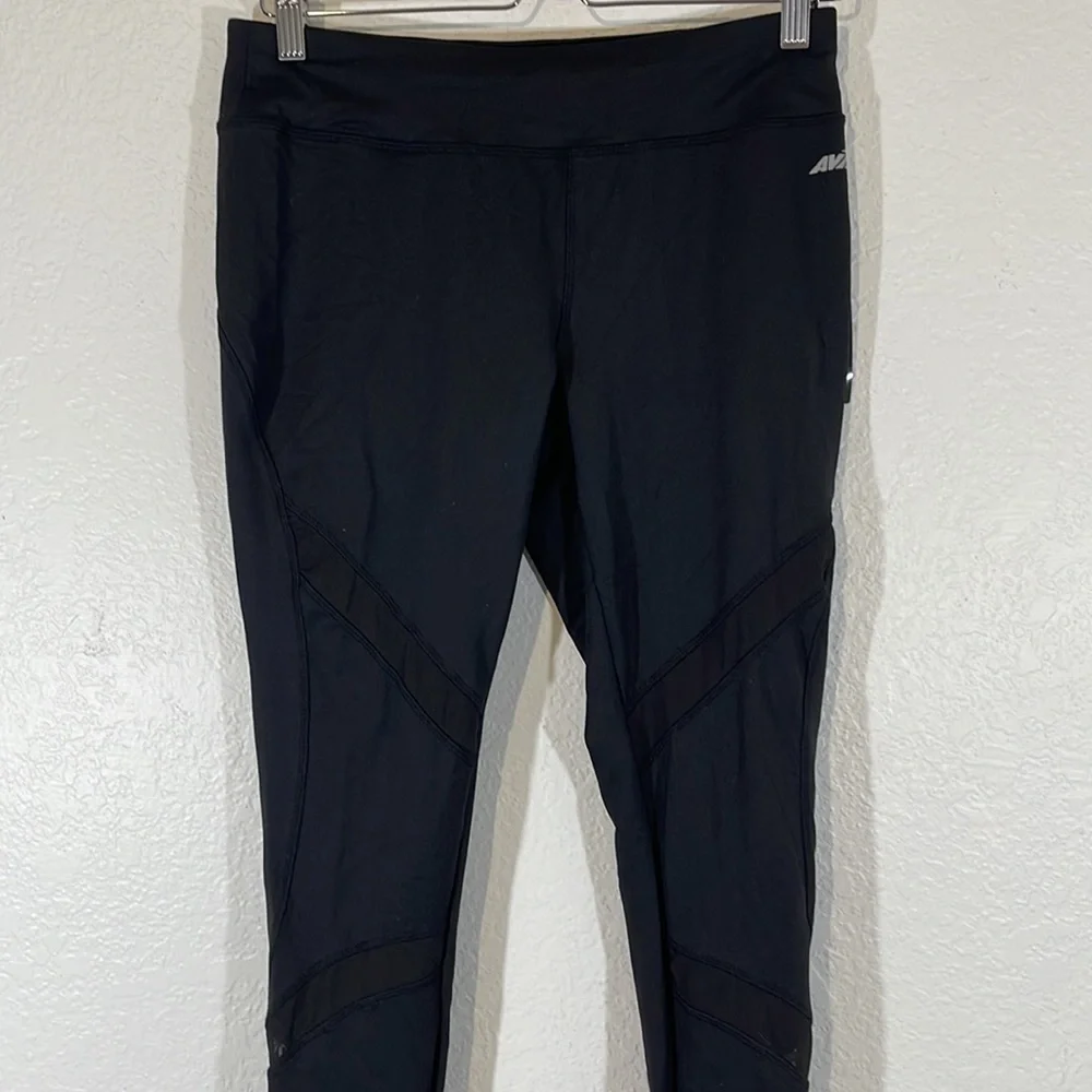 AVIA LEGGING Small Waist Interior Pocket Medium Rise with Mesh NEW - Picture 2 of 13